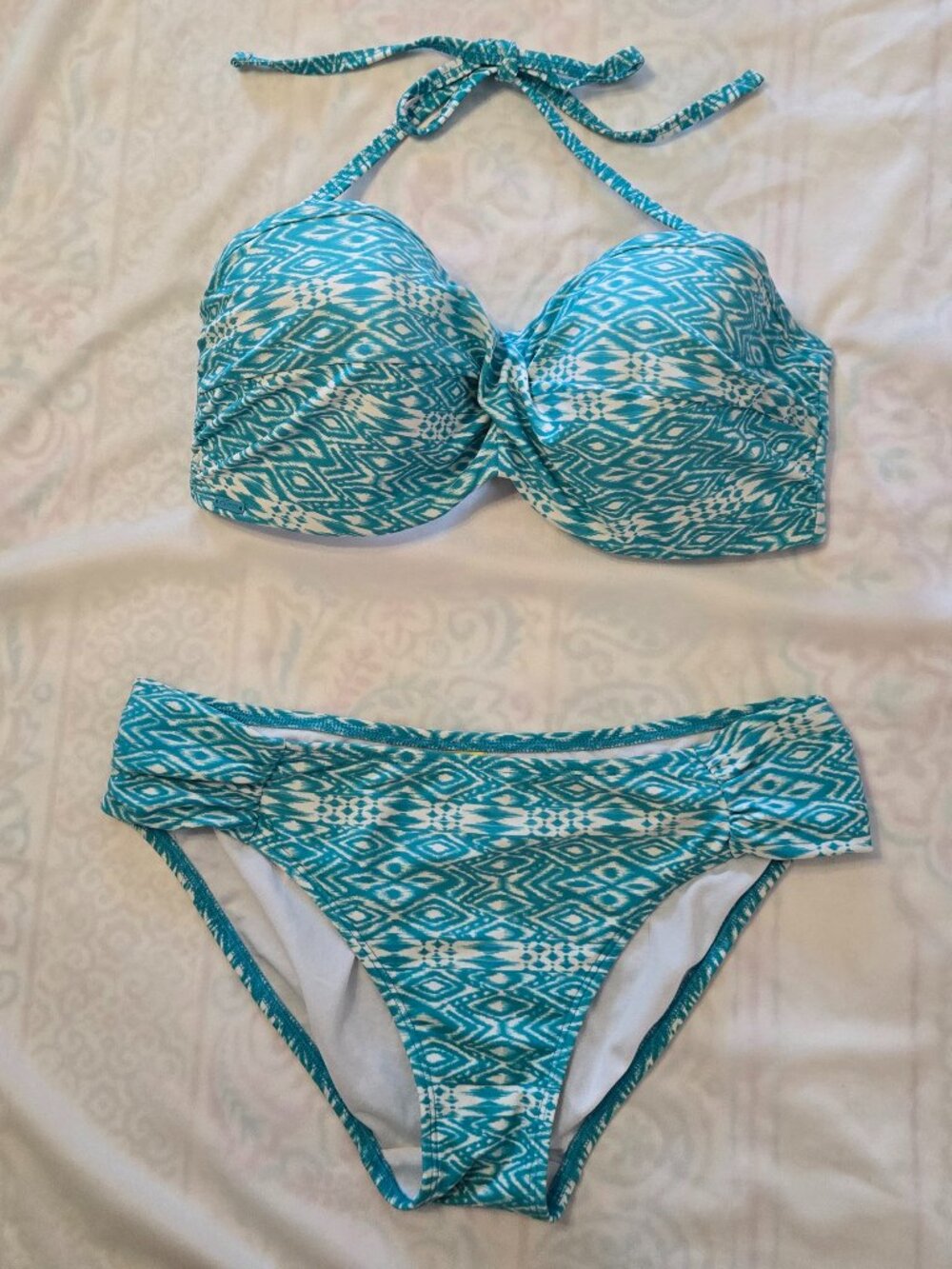 Cleo by panache Hattie Twist Bandeau 2-Piece Swimsuit